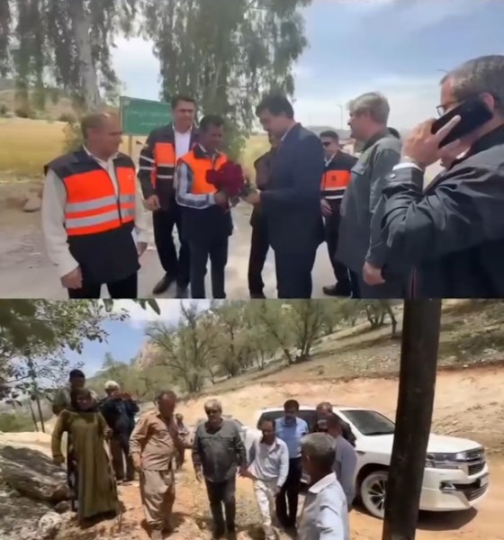 بازدید غلام‌رضا تاجگردون به همراه رئیس سازمان راهداری و حمل‌ونقل جاده‌ای کشور از پروژه‌های حوزه راه در شهرستان‌های گچساران و باشت