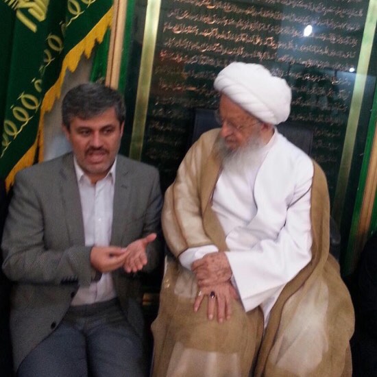 دیدار غلامرضا تاجگردون با حضرت آیتاللهالعظمی مکارم شیرازی دیدار غلامرضا تاجگردون با حضرت آیتاللهالعظمی مکارم شیرازی