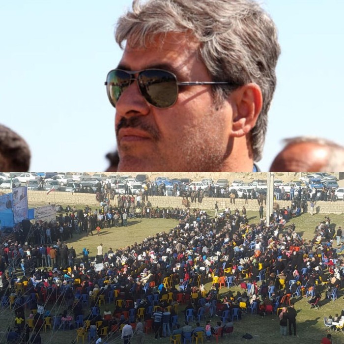 حضور غلامرضا تاجگردون در جمع مردم خونگرم سراب ننیز