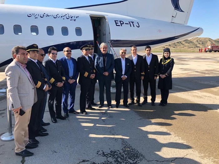 نخستین پرواز ایران‌ایر در فرودگاه شهید امیدبخش گچساران انجام شد