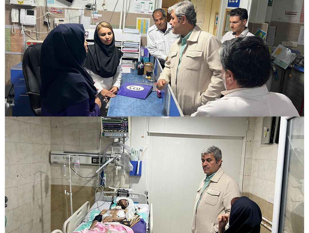 گزارش تصویری بازدید تاج‌گردون از بیمارستان های گچساران به مناسبت شب سال نو