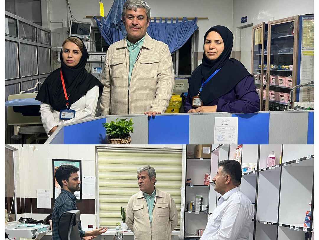 گزارش تصویری بازدید تاج‌گردون از بیمارستان های گچساران به مناسبت شب سال نو
