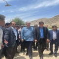 بازدید غلام‌رضا تاجگردون با همراهی معاون دهیاری‌های کشور از روستاهای گچساران و باشت