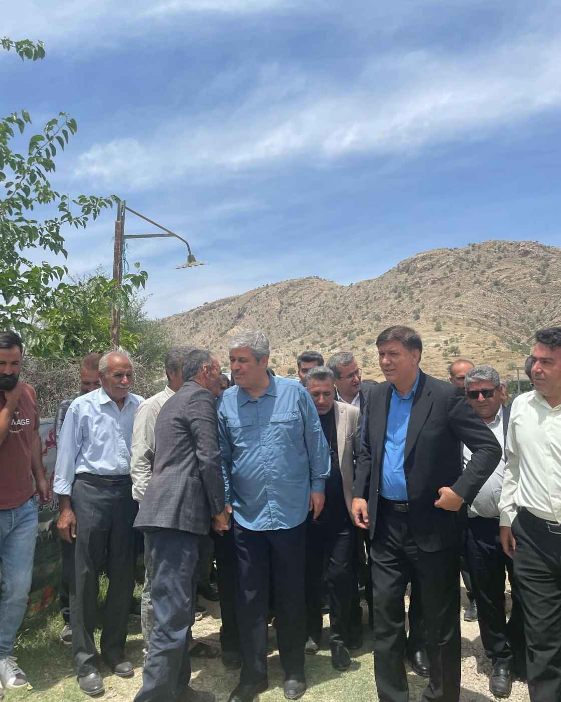 بازدید غلام‌رضا تاجگردون با همراهی معاون دهیاری‌های کشور از روستاهای گچساران و باشت
