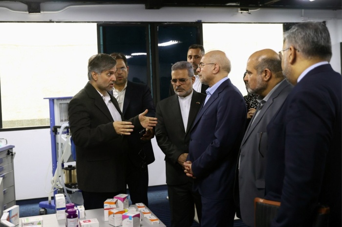 بازدید هیأت پارلمانی ایران از نمایشگاه دستاوردهای فناوری جمهوری اسلامی در کاراکاس