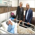 لاریجانی از غلامرضا تاجگردون در بیمارستان عیادت کرد