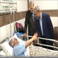 لاریجانی از غلامرضا تاجگردون در بیمارستان عیادت کرد