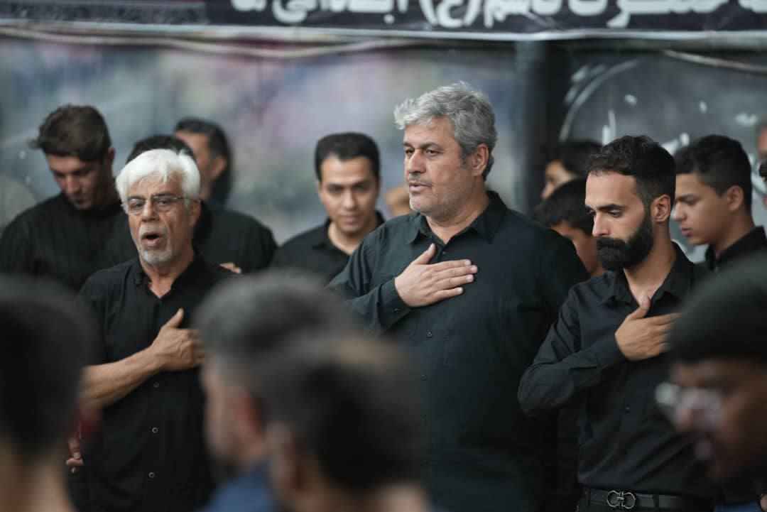 حضور غلامرضا تاجگردون در هیأت‌های عزاداری شب‌های تاسوعا و عاشورا در گچساران و باشت