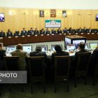 حضور علی لاریجانی در جلسه کمیسیون تلفیق بودجه ۹۶