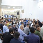 حضور غلامرضا تاجگردون در جمع سادات امامزاده شاه‌زینعلی