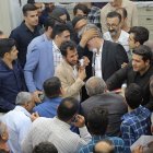 حضور غلامرضا تاجگردون در جمع سادات امامزاده شاه‌زینعلی