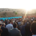 دیدار غلامرضا تاجگردون با طایفه بابا امیرشیخی در روستای چاهتلخ