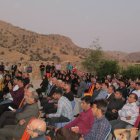 دیدار غلامرضا تاجگردون با طایفه بابا امیرشیخی در روستای چاهتلخ
