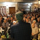 دیدار غلامرضا تاجگردون با مردم روستای سراب‌ننیز