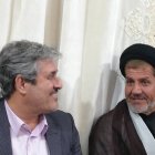 دیدار غلامرضا تاجگردون با خانواده شهید عبدالهی، صفری و سادات بیدک در باشت