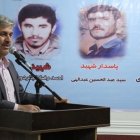 دیدار غلامرضا تاجگردون با خانواده شهید عبدالهی، صفری و سادات بیدک در باشت