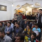 دیدار غلامرضا تاجگردون با خانواده شهید عبدالهی، صفری و سادات بیدک در باشت