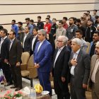 جلسه صمیمی غلامرضا تاجگردون با دانشجویان دانشکده نفت گچساران