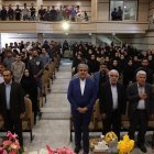 جلسه صمیمی غلامرضا تاجگردون با دانشجویان دانشکده نفت گچساران