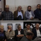 نشست غلامرضا تاجگردون با خانواده‌ها و معتمدین قشقایی در گچساران