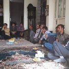 نشست غلامرضا تاجگردون با خانواده‌ها و معتمدین قشقایی در گچساران