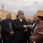 کلنگ‌زنی پروژه آبرسانی به عشایر شرق گچساران با حضور وزیر عشایر و غلامرضا تاجگردون