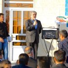 دیدار غلامرضا تاجگردون با مردم شریف روستای چهاربی‌شه سفلی (برآفتابی‌ها)