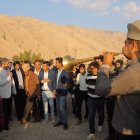 دیدار تاجگردون با مردم روستای پاکوه