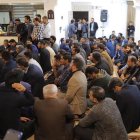 حضور تاجگردون در جمعی از معتمدین و جوانان شهر باشت