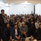 حضور تاجگردون در جمعی از معتمدین و جوانان شهر باشت