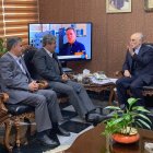 دیدار غلامرضا تاجگردون با رئیس سازمان انرژی اتمی