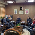 دیدار غلامرضا تاجگردون با رئیس سازمان انرژی اتمی