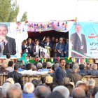 نطق انتخاباتی تاجگردون در باشت با حضور پرشور مردم