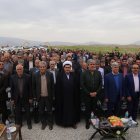 کلنگ‌زنی طرح انتقال آب از سد چم‌شیر به زمین‌های دیم منطقه گچساران
