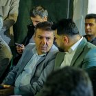 حضور غلامرضا تاجگردون در جمع صمیمی کارمندان ادارات و بانکهای گچساران