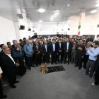 افتتاح پست برق ۱۳۲ کیلو ولت باشت با حضور معاون رئیس جمهور و غلام‌رضا تاجگردون