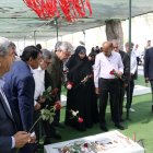 حضور اعضاء کمیسیون برنامه و بودجه در گلزار شهداء میناب