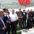 حضور اعضاء کمیسیون برنامه و بودجه در گلزار شهداء میناب