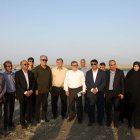 بازدید اعضاء کمیسیون برنامه و بودجه از حوضچه های پرورش میگو بندر طیاب