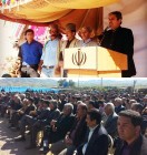 دیدار غلامرضا تاجگردون با خانواده‌های قيطاسي و مردم ماهور باشت