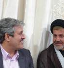 دیدار غلامرضا تاجگردون با خانواده شهید عبدالهی، صفری و سادات بیدک در باشت