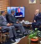 دیدار غلامرضا تاجگردون با رئیس سازمان انرژی اتمی