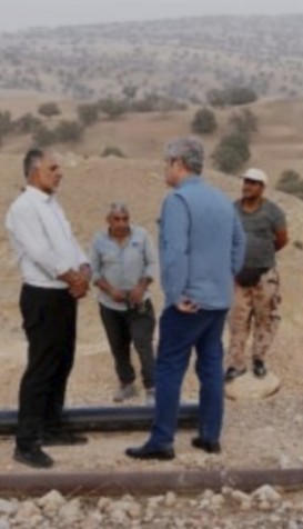 با تلاش شبانهروزی در گرمای ۵۰ درجه، پروژه آبرسانی تلچگاه به ثمر نشست