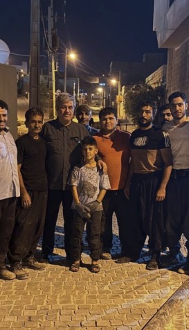بازدید بامدادی تاجگردون از پروژه بهسازی محله لبنان گچساران