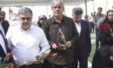 حضور اعضاء کمیسیون برنامه و بودجه در گلزار شهداء میناب