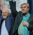 گزارش تصویری حضور تاجگردون و ظریف در همایش حمایت از پزشکیان در یاسوج