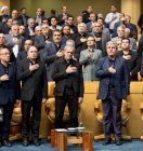 گزارش تصویری نمایندگان ادوار و دوره دوازدهم مجلس با رئیس جمهور منتخب