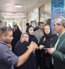 بازدید سرزده غلام‌رضا تاج‌گردون از کمیته امداد امام خمینی گچساران و شنیدن مشکلات از زبان مردم