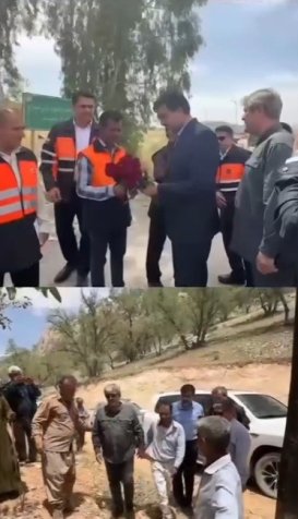 بازدید غلامرضا تاجگردون به همراه رئیس سازمان راهداری و حملونقل جادهای کشور از پروژههای حوزه راه در شهرستانهای گچساران و باشت