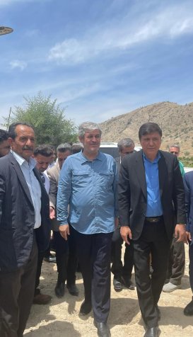 بازدید غلامرضا تاجگردون با همراهی معاون دهیاریهای کشور از روستاهای گچساران و باشت